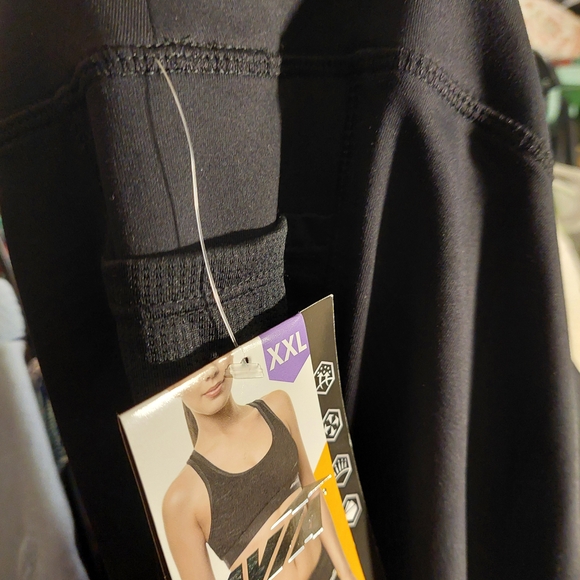 Avia Pants - Avia Charcoal Gray Activewear Leggings XXL